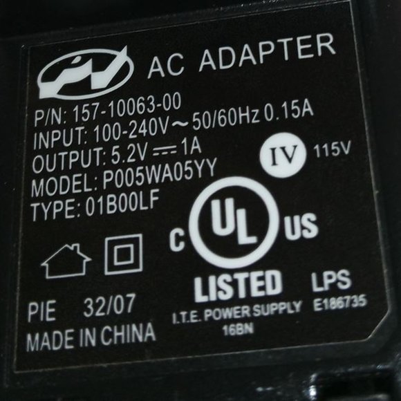 Palm Pi (5.2V/1A) AC AdapterCorded Wall Charger for Palm Phone (P005WA05YY) #14 - Picture 1 of 6